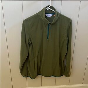 Orvis Olive Green Quarter-Zip Fleece